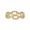 YELLOW GOLD PAPERCLIP STACK RING