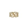 YELLOW GOLD PAPERCLIP STACK RING